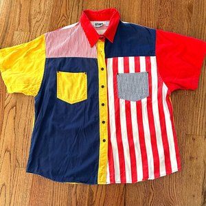Vintage Early 90s Gitano Striped Shirt Size L